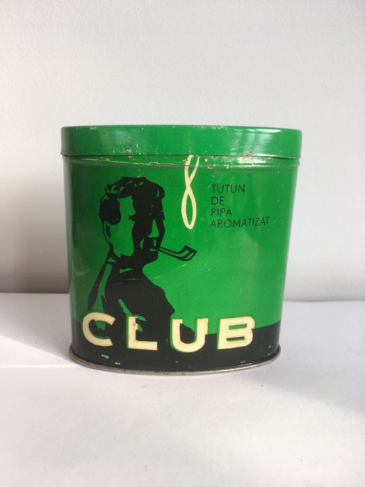 Cutie veche Tutun de pipa aromatizat CLUB Timisoara 1976, cu tutun