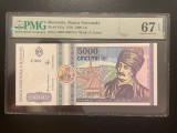 Romania 5000 lei 1992 pick 103a grad 67 pmg