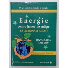 ENERGIE PENTRU LUMEA DE MAINE , SA ACTIIONAM ACUM ! DECLARATIA CME 2000, POLITICI , STRATEGII , DEZVOLTARE , 2002