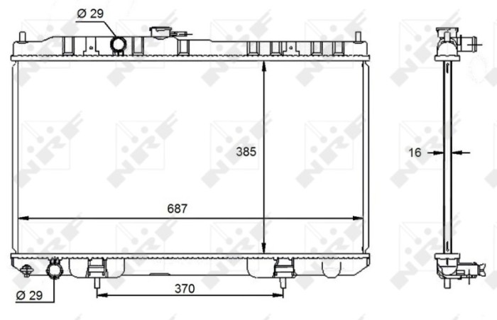NRF 59099 Radiator, racire motor