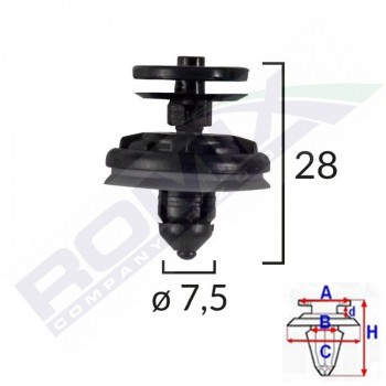 Set 5 clipsuri fixare tapiterie usa VW/ Audi C40723 foto