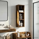 vidaXL Dulap de perete pentru baie Stejar Afumat 20 x 16 x 62,5 cm 889307