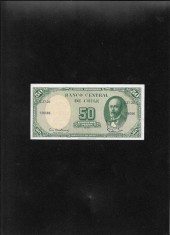 Chile 5 centesimos de escudo pe 50 pesos 1959 (64) seria126086 aunc
