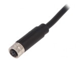 Conector M8 4PIN Drept cu Cablu și Mufă 3A IP67