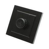 Variator de tensiune ventilator negru incastrat 500W, 220V, ABS 80x80mm