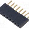 Conector SAMTEC şiruri pini mamă 8 PIN 2,54mm aurit THT soclu drept