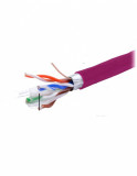 Rola cablu de retea RJ45 305m FTP cat.6 Cu Violet, A0058852, Oem