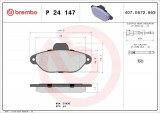 Set placute frana fata BREMBO P24147