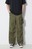 Maharishi pantaloni M.A.L.I.C.E. M51 Cargo Pants Cotton Hemp Twill 28 barbati, culoarea verde, drept, 5051.OLIVE