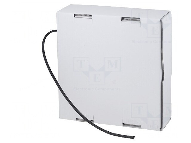 Trese din poliester negru 1-3mm 70-125&deg;C
