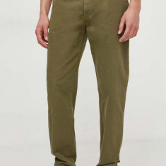 Pepe Jeans pantaloni barbati, culoarea verde, drept