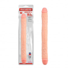 Dildo Clasic Dublu Ladybro Love, Natural, 46 cm