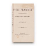 Lazăr Șăineanu, Studii folclorice, 1896