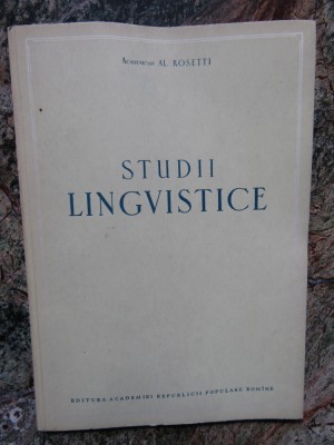 STUDII LINGVISTICE-AL. ROSETTI foto