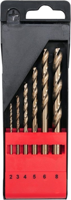 Set 6 burghie cobalt pentru metal 2-8 mm YATO