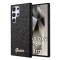 Husa Guess Glitter Script Samsung Galaxy S24 Ultra cu sclipici, negru, GUHCS24LHGGSHK