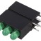 LED Verde 2.8mm 3 Diode 20mA 40&deg; 10-20mcd