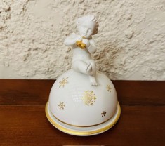 CUTIE MUZICALĂ- BIBELOU &Icirc;NGERAȘ- PORȚELAN FIN- MARCAJ HUTSCHENREUTHER- 2009 H16CM