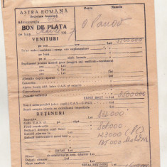 bnk div Astra Romana - 1947 - plic Bon de plata