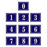 Set Indicatoare Autocolante, Numere 0-9, Dimensiuni 11x9 cm, Material PVC, Oem