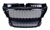 Grila fara emblema Audi A3 8P (2008 - 2012) RS Style negru lucios NOU