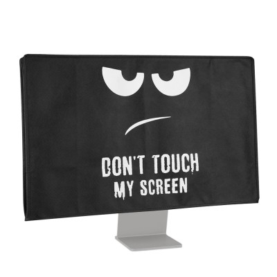 Husa pentru monitor Apple Studio Display, Kwmobile, Negru/Alb, Textil, 57912.01 foto
