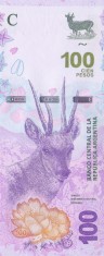 Bancnota Argentina 100 Pesos (2018) - P363A UNC