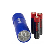 Lanterna Kodak, 9 LED-uri, 25 m, 46 lm, IP62, rezistenta la socuri, baterii incluse, Albastru foto
