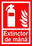 Semn de extinctor de mana