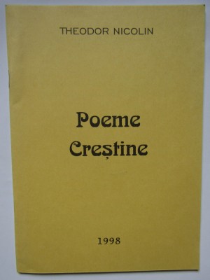 THEODOR NICOLIN- POEME CRESTINE foto