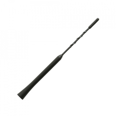 ANTENA AUTO EXTERIOR NEAGRA 24CM CU 2 ADAPTOARE (5-6MM) foto