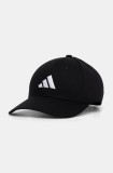 Adidas șapcă de baseball din bumbac BB CAP COT NL culoarea negru, cu imprimeu, JG0998