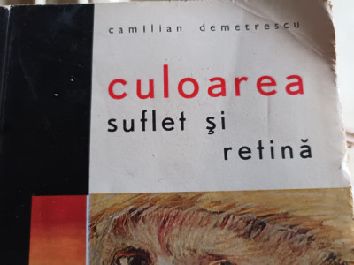 CULOAREA - SUFLET SI RETINA - CAMILIAN DEMETRESCU, MERIDIANE 1966 136 p+ ilustr foto