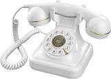 Cumpara ieftin Telefon Audio Guestbook Retro &ndash; Inregistrare Mesaje Personalizate pentru Nunta, Petreceri sau Aniversari, Alb, FilSAB