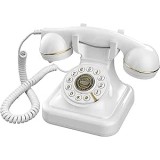 Telefon Audio Guestbook Retro &ndash; Inregistrare Mesaje Personalizate pentru Nunta, Petreceri sau Aniversari, Alb, FilSAB
