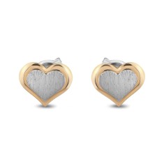 Cercei din aur de 14k, model inimă, simbol al iubirii și eleganței
