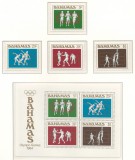 Bahamas 1984 Mi 565/68 + bl 42 MNH - Jocurile Olimpice de vara, Los Angeles, Nestampilat