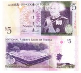 Tonga 5 Pa'anga 2008 P-39(1) UNC