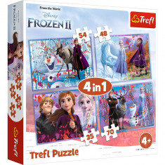 Puzzle trefl 4 in 1 Frozen2 calatorie catre necunoscut