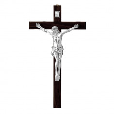 Cruce Lemn si Crucifix Argint 35 cm COD: 4719