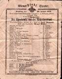 A3204N Der Alpenk&ouml;nig und der Menschenfeind, 1877, program Wiener Stadt Theater