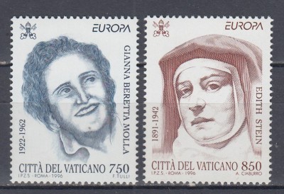 VATICAN 1996 EUROPA CEPT SERIE MNH foto