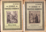 HST 329SP Istoria comerțului rom&acirc;nesc 1925 Iorga volumul I + II