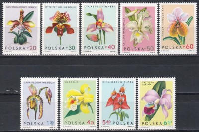 Polonia 1965 - Orhidee, MNH foto
