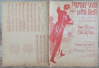Dansez-vous le fox-trot?// partitura foto