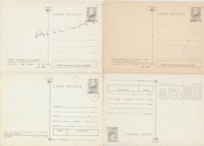 Fagaras jud Brasov 1975-1981 lot 4 ilustrate intreguri postale specimene cu anularea timbrului fix foto