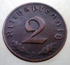 2.974 GERMANIA 2 REICHSPFENNIG 1937 D, Europa, Bronz