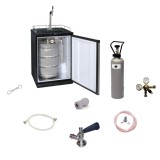Frigider bere - Set complet | Sistem de distribuire a berii de 50 L cu coloană de distribuire și robinet compensator, Cupla butoi bere: Type M