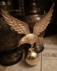 Superb vultur din bronz masiv de dimensiuni mari