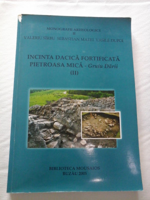 INCINTA DACICA FORTIFICATA PIETROASA MICA - GRUIU DARII ( II ) foto